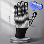 Teenitor 2 Pcs Heat Resistant Gloves With Silicone Bumps, Heat Resistant Gloves For Sublimation, Heat Protection For Hair Styling White