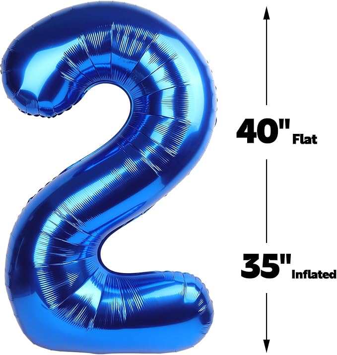 Navy Blue Jumbo Number 29 Balloon 40 Inch, Boy Girl 29 Birthday Supplies - Image 2