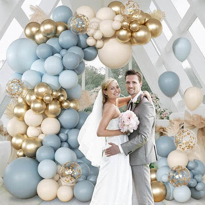 147pcs Dusty Blue Balloon Garland Arch Kit - Image 7