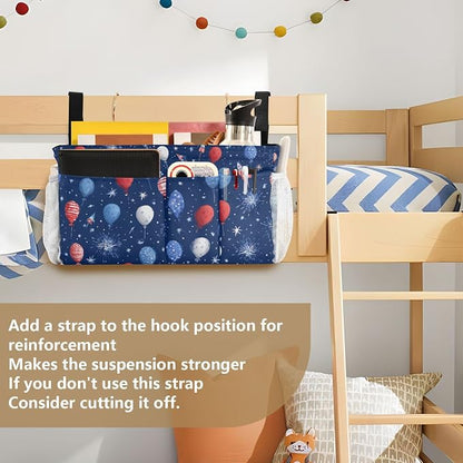 Bedside Caddy Hanging Bunk Bed Caddy Bed Organizer Hanging Pocket - Image 6