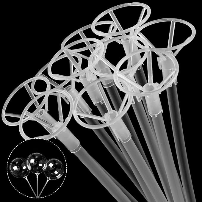RUBFAC 20pcs Balloon Sticks by RUBFAC