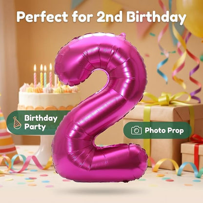YPSelected 32 Inch Large Foil Helium Number Balloon Birthday Wedding Party 0-9 - Image 5