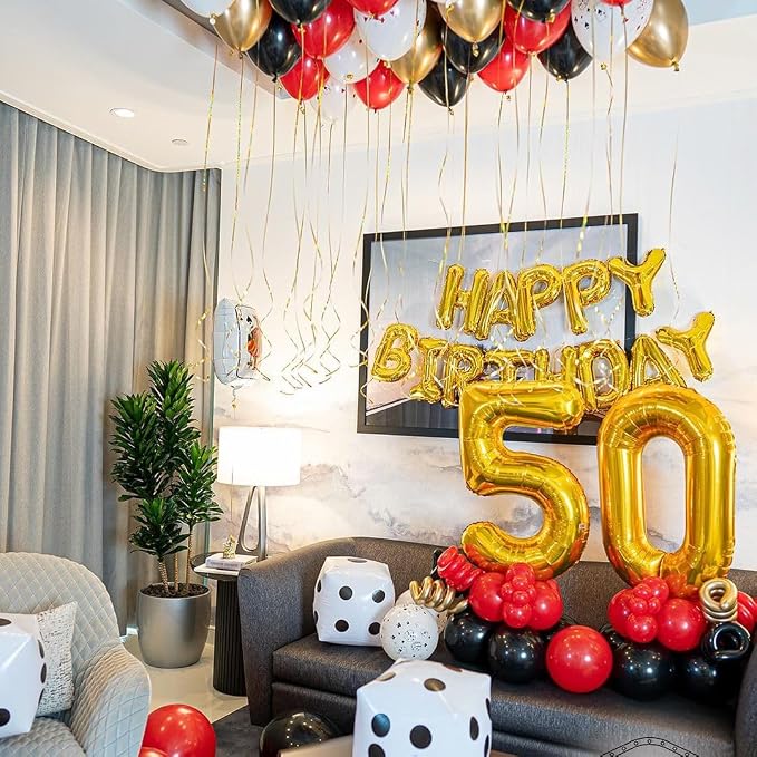 Gold Number 50 Balloon 40 Inch - Image 7