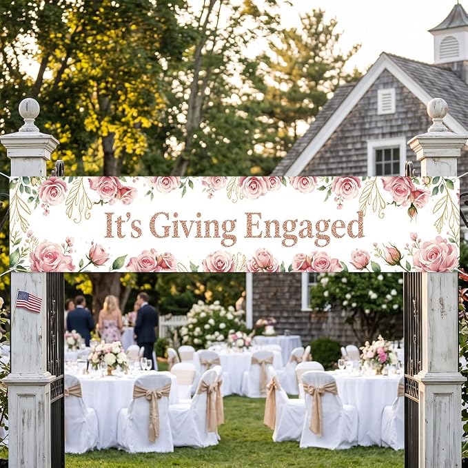 Just Engaged Banner Decorations - Image 4