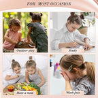 obeoby 30 Pcs 5 Colors Metal Snap Hair Clips, 2 Inch Matte Hair Barrettes Hair Accessories for Women Girls