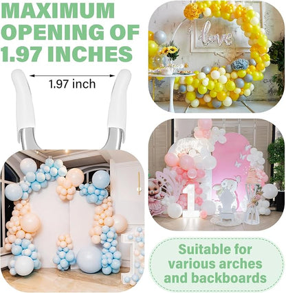 LemonRoad 24 Pack Balloon Arch Clips 1.97 Inch Metal Spring Clamps Strong Clips - Image 5
