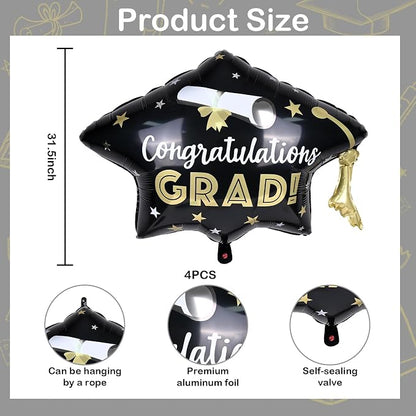 Graduation Cap Balloons, Graduation Decorations 2026 - Image 2