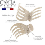 Camila Paris CP3539 French Hair Clip for Women, Hair Side Clips, 2.5 Inch Girls Hair Claw Clips Jaw Fashion Durable Styling Hair Accessories for Women, Strong Hold No Slip Grip, Made in France