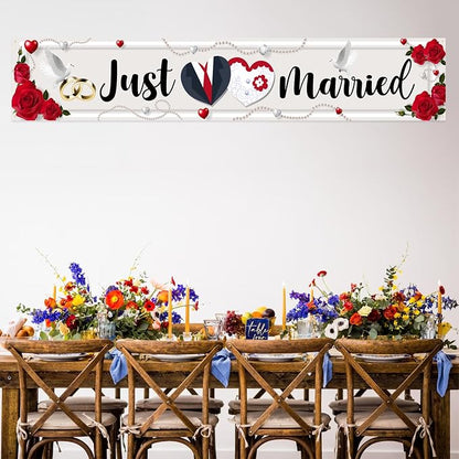 Labakita Large Just Married Banner, Wedding Ceremony Front Yard Sign, Wedding - Image 6