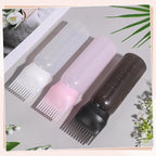 Pimoys Root Comb Applicator Bottle Oil Applicator for Hair Dye, Hair Oiling Bottle Brush with Graduated Scale (3 Pack, 6 Ounce)