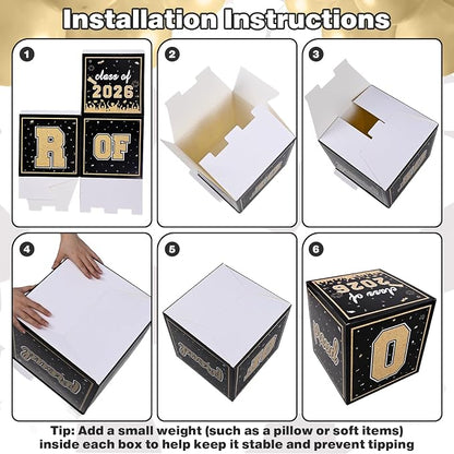Black Gold Graduation Decorations 2026 - Image 3