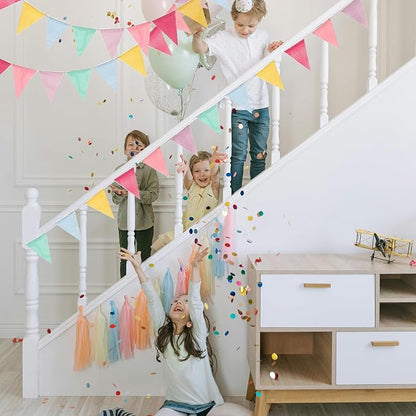 Pennant Banner Flags Pastel, Baby Shower, Birthday Decor – Party Decoration - Image 3