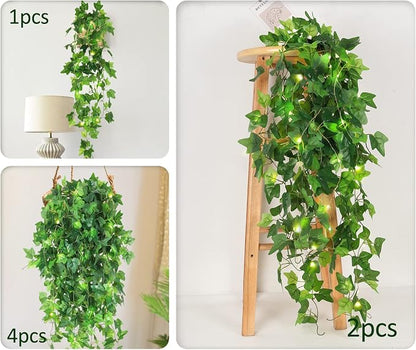 RECUTMS Fake Hanging Ivy Vines Plants - Image 4