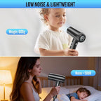 2026 Hair Dryer, 200,000 RPM Professional High Speed Blow Dryer with Diffuser for Women, 1200M Negative Ionic Hair Dryer with Brushless Motor, Low Noise Hair Blow Dryer for Home Travel Salon,Black