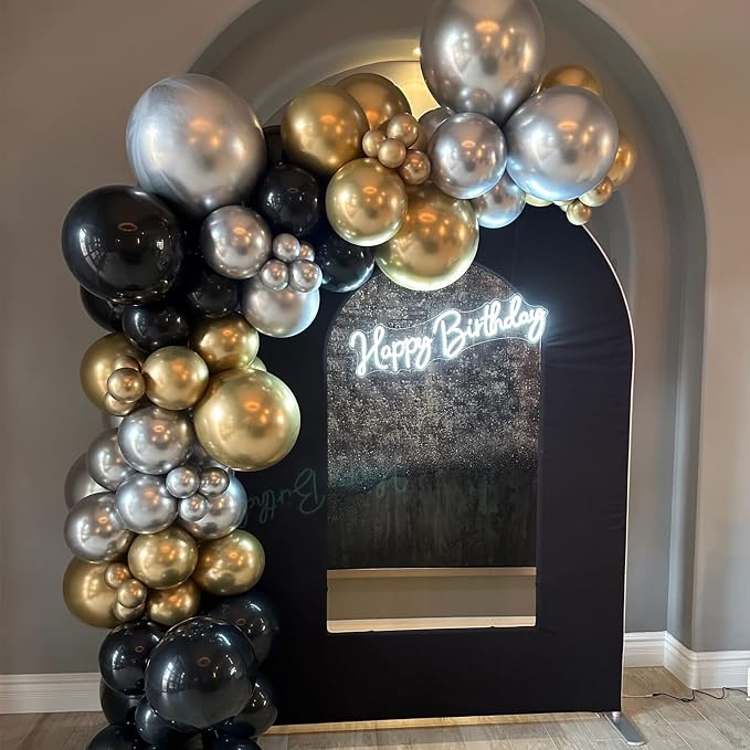 Voircoloria 130pcs Metallic Gold Balloons Arch Kit, 18 12 10 5 Inch | - Image 8