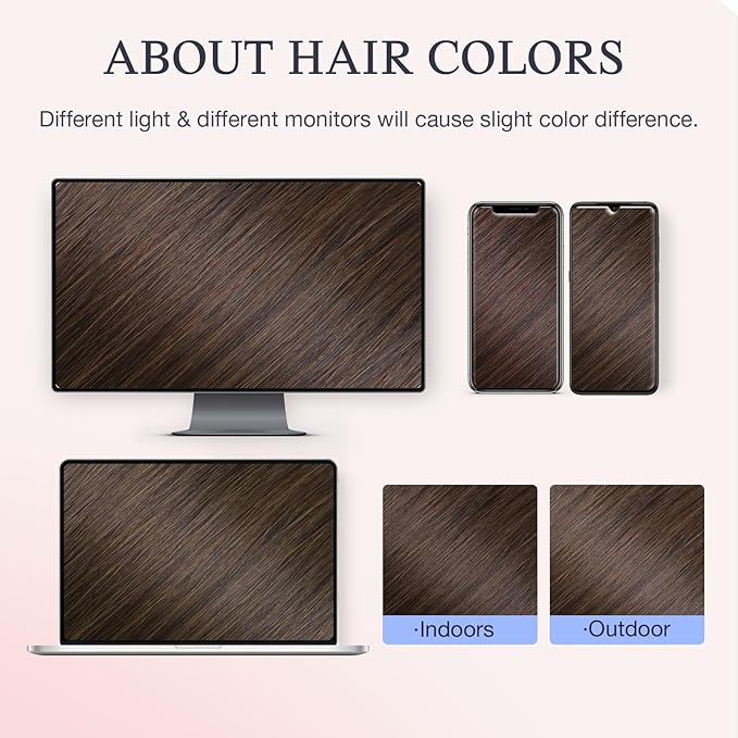 DOORES Clip in Hair Extensions Real Human Hair 20 inch 140g 7pcs Invisible Human Hair Extensions Clip ins, Injected Seamless PU Clipins Virgin Invisi Edge Natural Straight, 4A Chocolate Brown