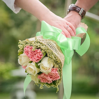 30Yards 1 1/2In Apple Green Ribbon - Image 5