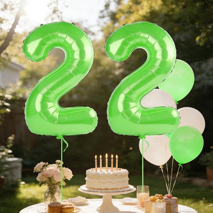 40 Inch Number 22 Balloons for 22nd Birthday Party Decorations, 0-100 Fruit - Image 3