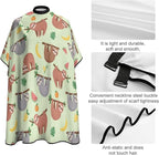 Men Women Adults Watermelon Orange Sloth Hair Cutting Cape, Lightweight Haircut Apron for Styling Hair Cut Hairdresser, Haircut Tools