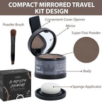 2 Pack Hairline Powder for Women and Men, Used to Root Touch Up Hair Color, Thinning and Gray Hair Coverage and Bald Spots Coverage, Soft Brown
