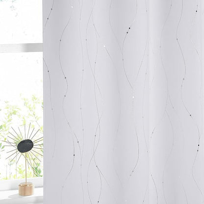 NICETOWN Room Darkening Curtains, 2 Panels, W52 x L84 Inch - Image 2