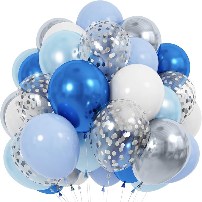 Jobkoo Blue and White Balloons by Jobkoo