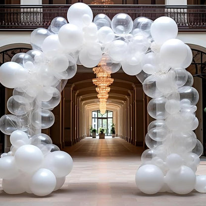 RUBFAC Clear Balloons 154pcs Different Sizes Balloon Arch Kit | Transparent - Image 7
