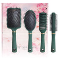 4 Pcs Hair Brush Gifts Set for Women,Detangling Hairbrush for Women and Kids,Flexible Soft Pin Bristles for Long Thick Curly Wavy Dry Damaged Hair