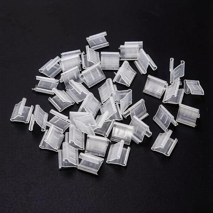 100Pcs Transparent V-Shaped Sealing Balloon Clips by Unknown