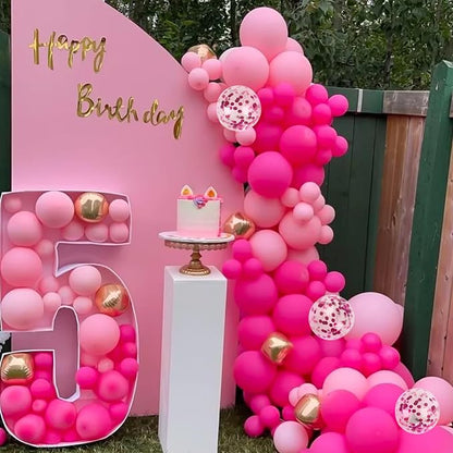 RUBFAC Pink Balloons Party Balloon and Hot Pink Balloons - Image 7