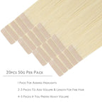 WENNALIFE Tape in Hair Extensions Human Hair, 20pcs 50g 18 inch Remy Hair Extensions Straight Human Hair Tape in Extensions Skin Weft Tape Extensions