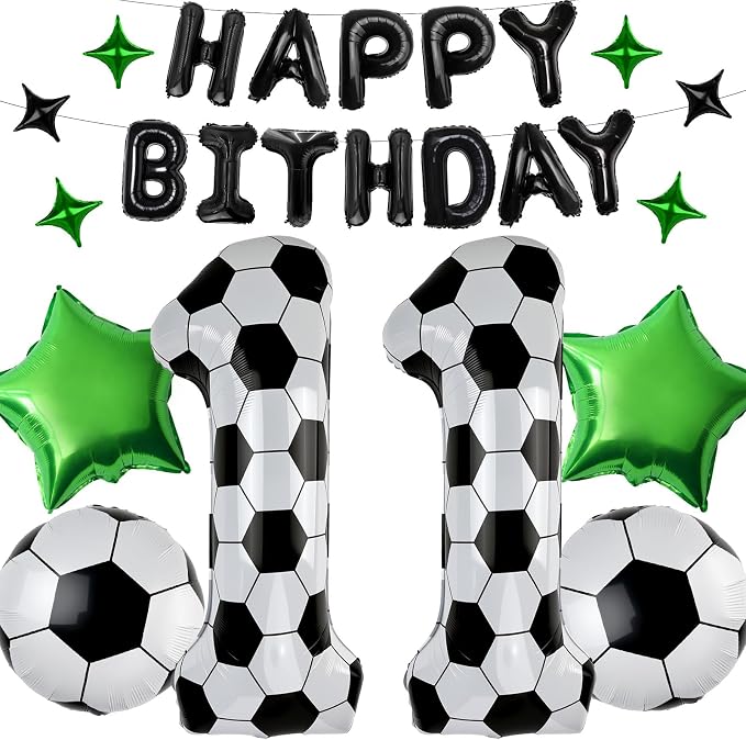 40 Inch Soccer Number 11 Balloon Set, Soccer Birthday Party Decorations | by Unknown
