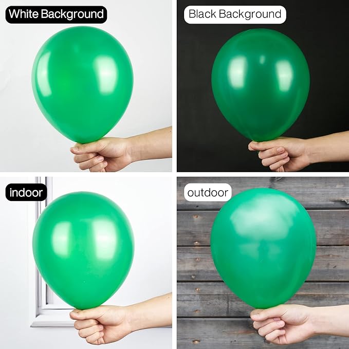 PartyWoo Pearl Emerald Balloons 50pcs Hunter Forest Green Color | 12 Inch - Image 2