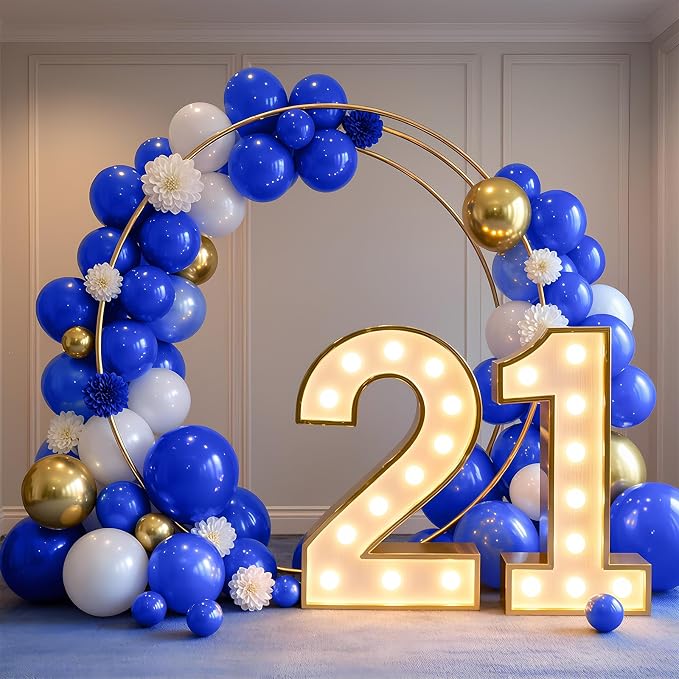 Royal Blue Balloons 100 Pack 12 inch Thicked Latex Party Decoration | Blue - Image 4