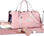 Gym Bag Womens,Travel Duffel Carry on Bag Sport Tote Bag Weekend Overnight Bag