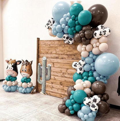 Dark Brown Balloons Double Stuffed Balloon Garland Arch Kit Different Sizes - Image 7