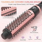 5 in 1 Curling Wand Set, Sixriver Hair Curling Iron with Curling Thermal Brush&4 Interchangeable Ceramic Curling Wand(0.4”-1.25”), Long Lasting Curls, Fast Heating Hair Wand Curler with Glove&2 Clips