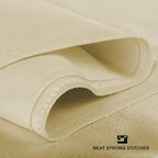 BLISSFORD Satin Pillowcase with Zipper, for Hair and Skin Care, Feels Soft and Cool Like a Silk Pillowcase, Satin Pillow Cases 2 Pack, Slik Pillow Cover, Ivory - Queen Size, Set of 2