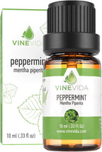 VINEVIDA Peppermint Essential Oil - 10 mL Undiluted - DIY Candle Scents & Soap Making
