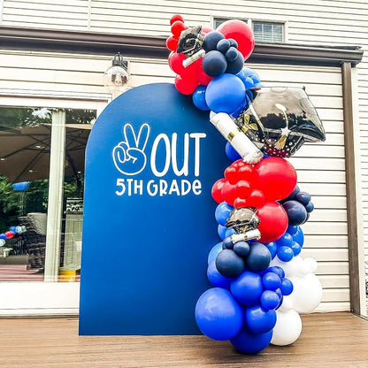 Red Blue Silver Balloon Arch Garland Kit, 4th July Patriotic 250th Anniversary - Image 4