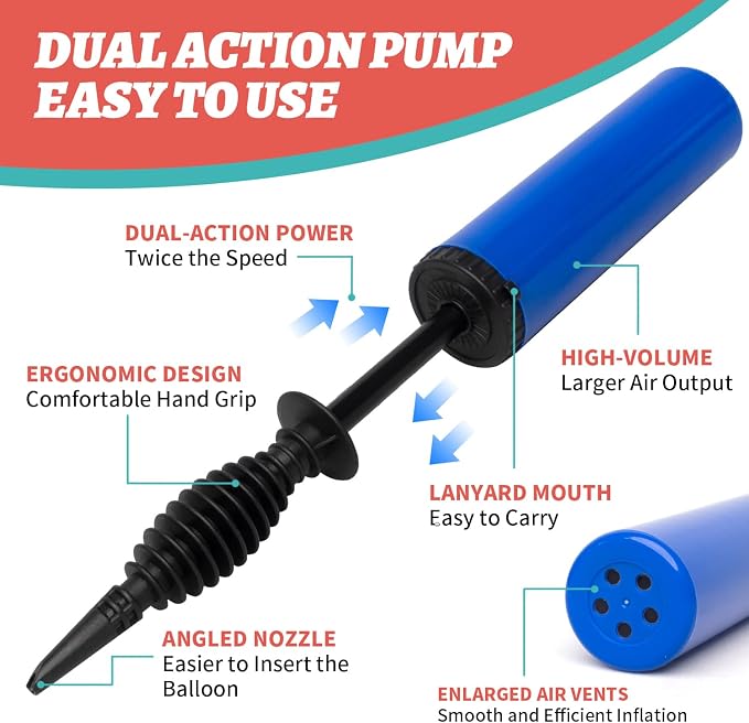 Balloon Pump, Effortless High-Volume Hand Pump - Image 3