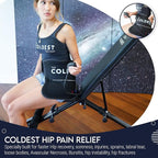 The Coldest Hip Ice Pack - Stiff Back & Hip Compression Wrap w/Coldest Webbing Technology for Faster Recovery - Reusable Ice Packs for Injuries, Inflammation, Swelling, Surgery Arthritis & More