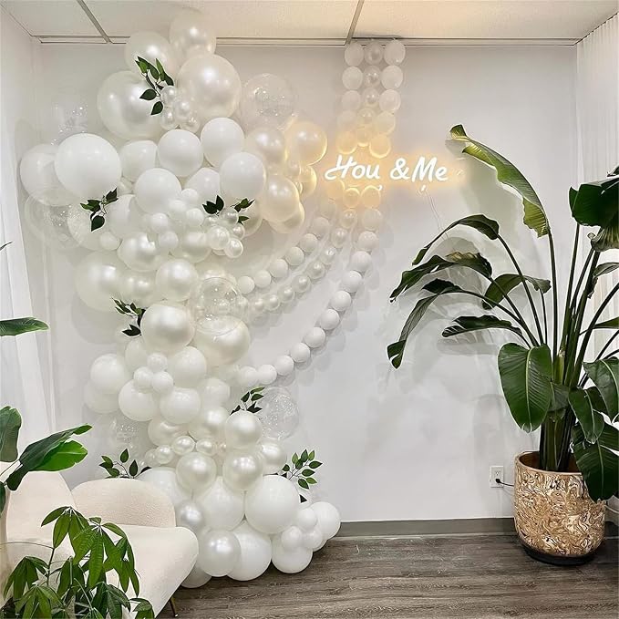 White Link Balloons, Pearl Quick Balloon - Image 4