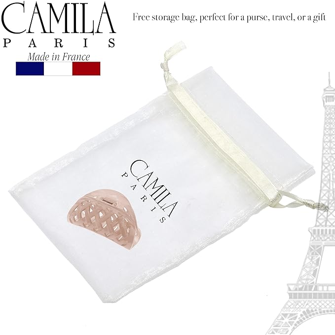 Camila Paris CP3205 French Hair Clip for Women for Thick Volume Hair, no Pulling or Damage, 2.75 in Girls Hair Claw Clips Jaw Fashion Durable and Styling Hair Accessories for Women, Made in France