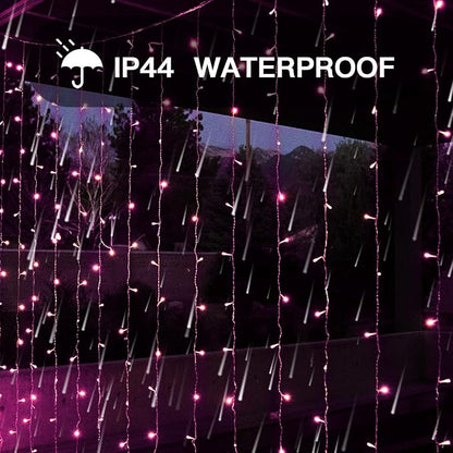Color Changing Curtain Lights, 200 Led 6.5ft x 6.5ft Hanging String Lights - Image 6
