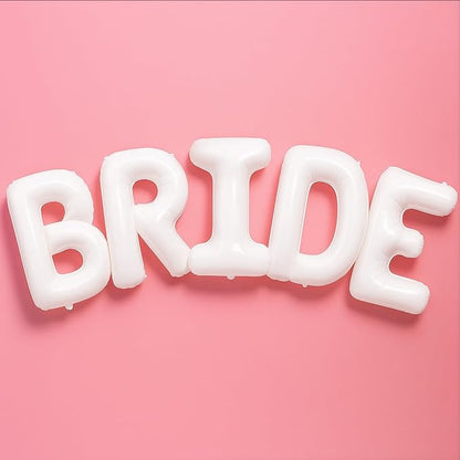 KatchOn Bride Balloons White 40 Inch, Bachelorette Party Decorations | White by KatchOn