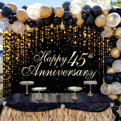 Happy 45th Anniversary Backdrop - Image 2