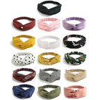 DRESHOW 16 Pack Turban Headbands for Women Elastic Back Twisted Hair Bands Face Vintage Cross Head Wrap Hair Accessories