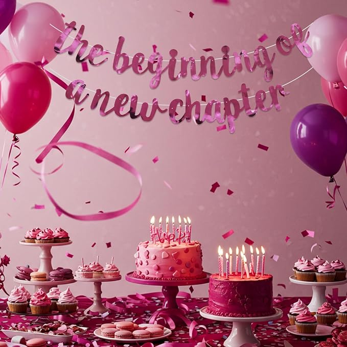BEISHIDA Double-sided Pink Pre-Strung The Beginning of A New Chapter Banner | - Image 6