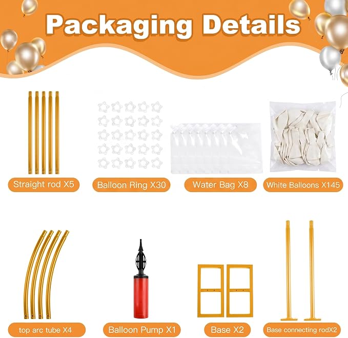 Balloon Arch Stand Kit Set - Image 2